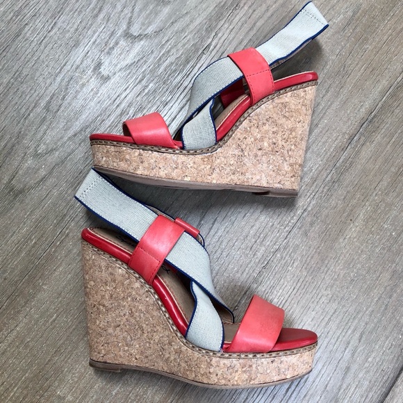 Splendid Shoes - New Splendid Kellen Platform Sandals Strawberry 6